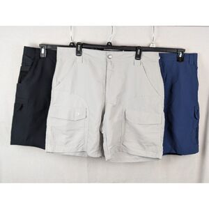 Reel Legends Performance Cargo Fishing Shorts Men's Size Large & 36 Lot of 3